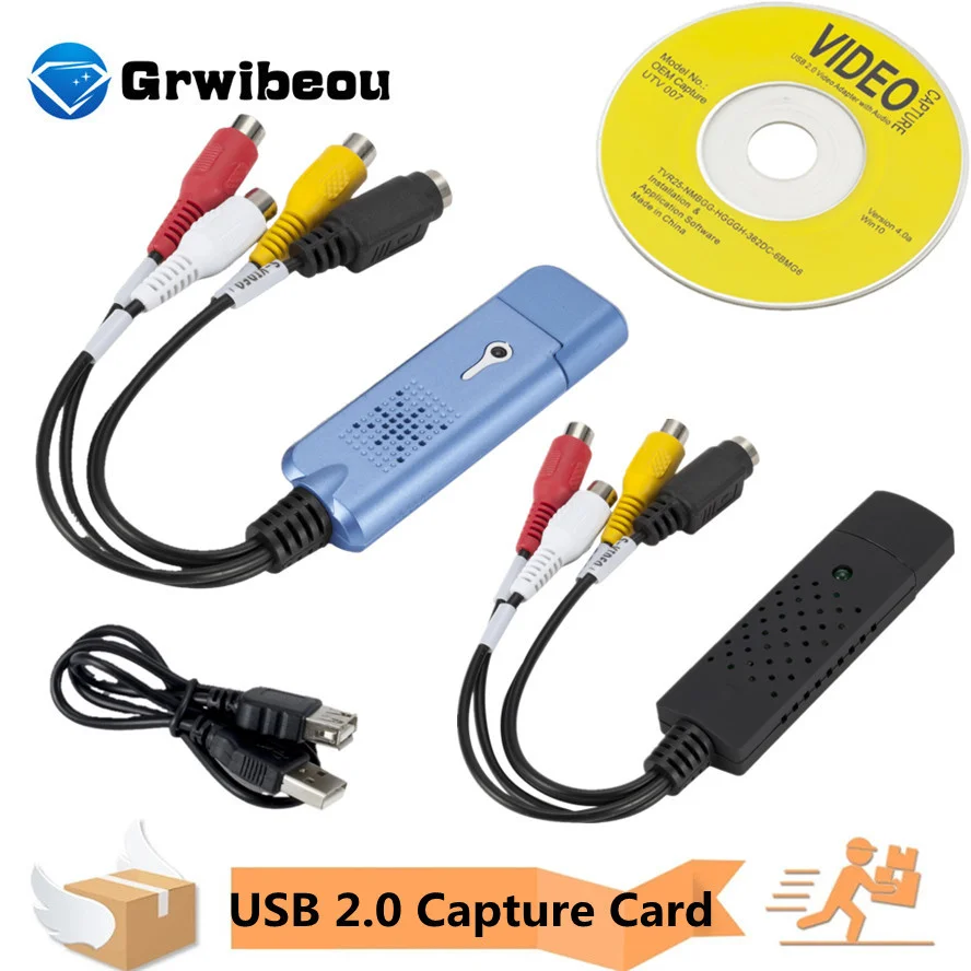 VHStoDigitalConverterUSB20VideoConverterAudioCaptureCardVHS