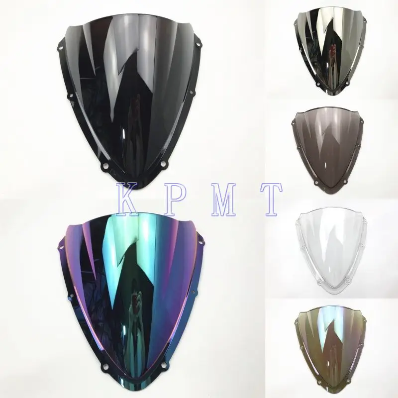 Para Suzuki GSXR 600R 750 gsxr600 gsxr750 600R 750R K8 2008, 2009 de 2010 08 09 10 parabrisas negro parabrisas de doble burbuja
