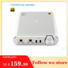 Upgrade Version Topping NX4 DSD512 ES9038Q2M XMOS XU208 chip Portable USB DAC Decoder 32bit 768kHZ Headphone Amplifier