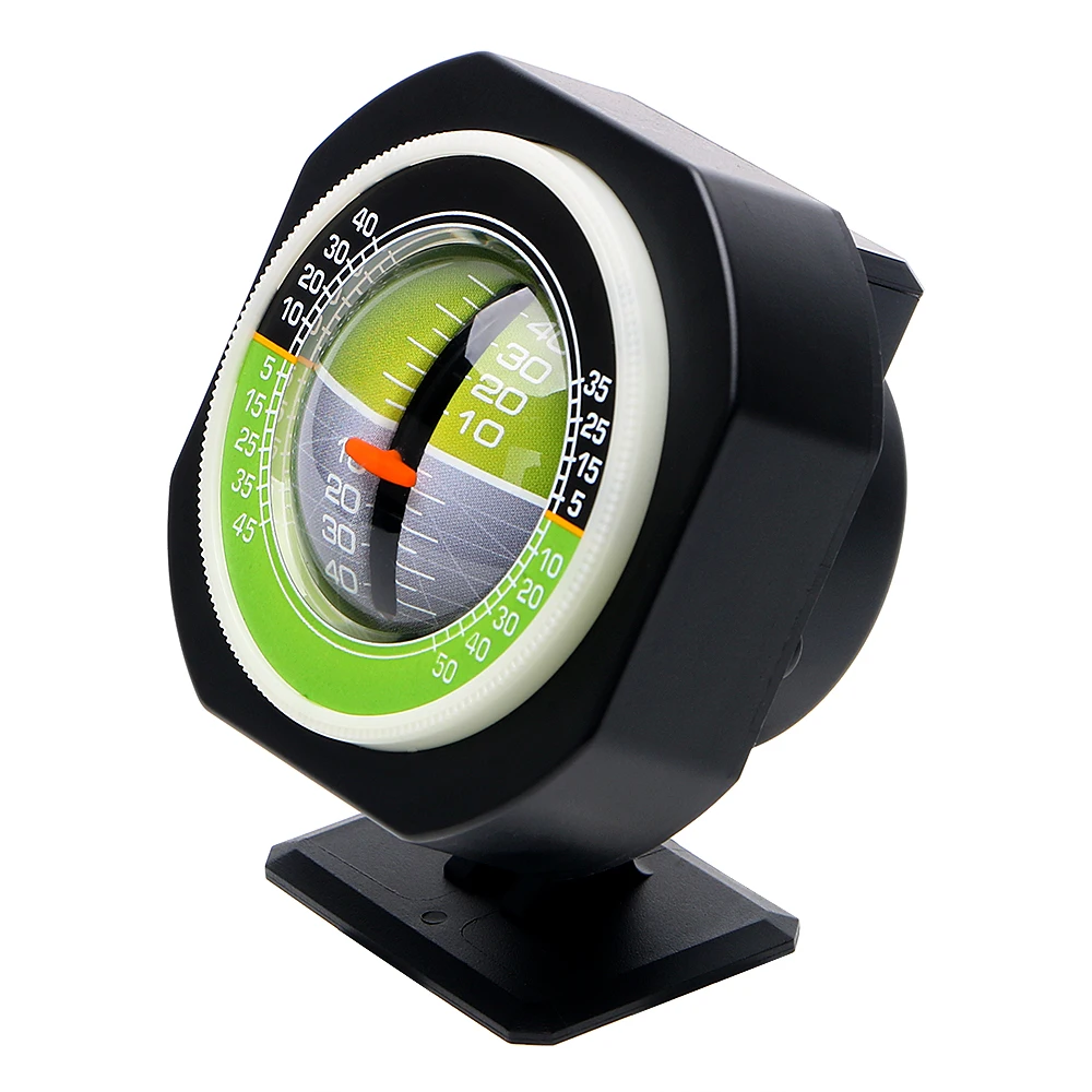  LEEPEE Car Compass Built-in LED Inclinometer Angle Car Vehicle Declinometer Gradient Auto Slope Met
