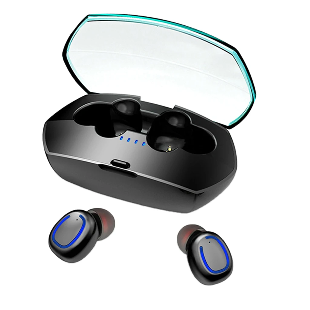 TWS Bluetooth беспроводная гарнитура HIFI Mini Bluetooth 5,0 наушники Спортивная стерео гарнитура наушники с зарядным устройством для IOS android