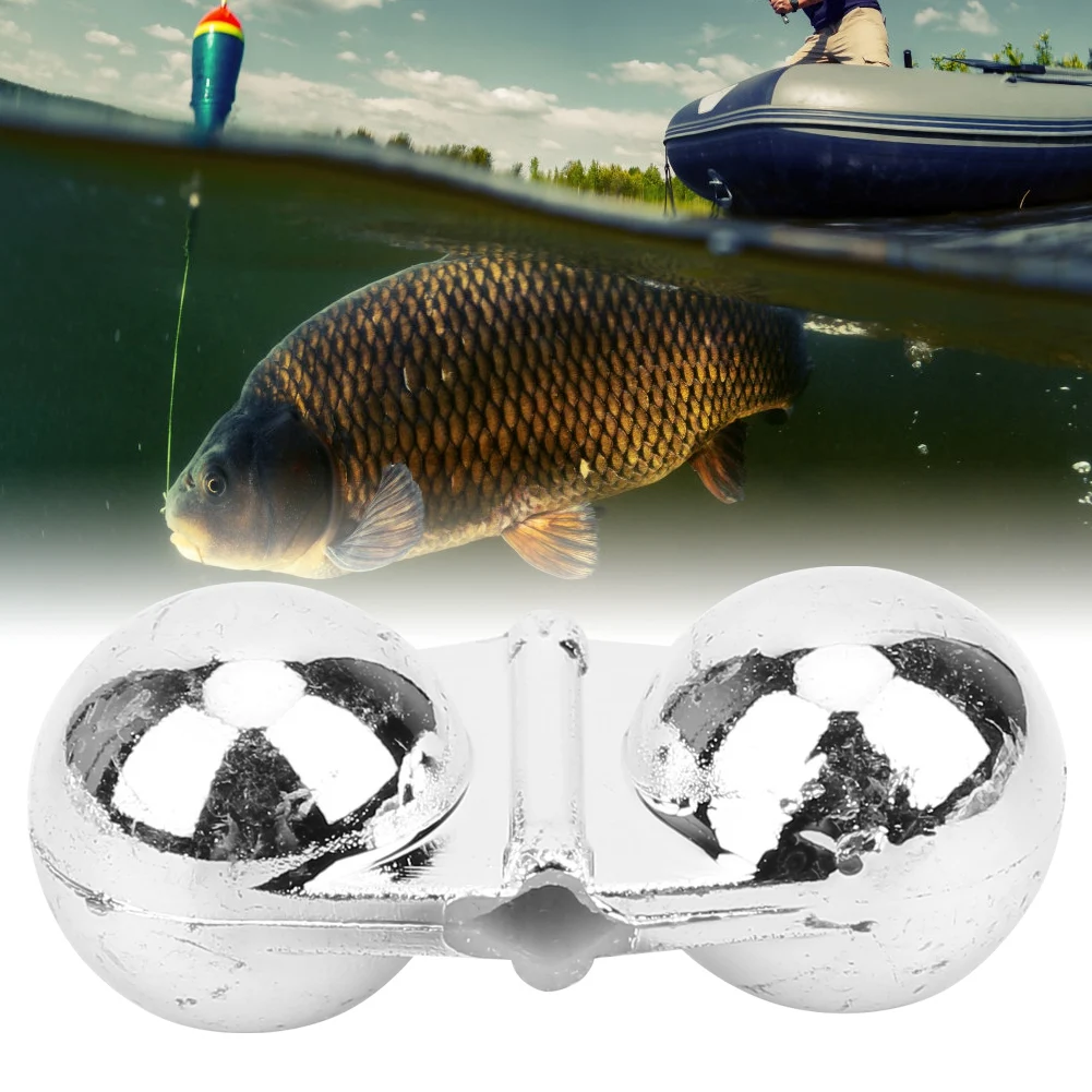 Chocalho de Pesca do Mar Acessório para Atrair Pesca do Mar Portátil Duplo Atrativo Bell Grânulos Peixe Chocalho Poli Sino 40 Pçs Abs 10 40 pçs portátil abs duplo chocalho de