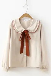 Вельветовые рубашки женские 2019 осень зима женские модные однотонные повседневные винтажные блузки с длинным рукавом Топы