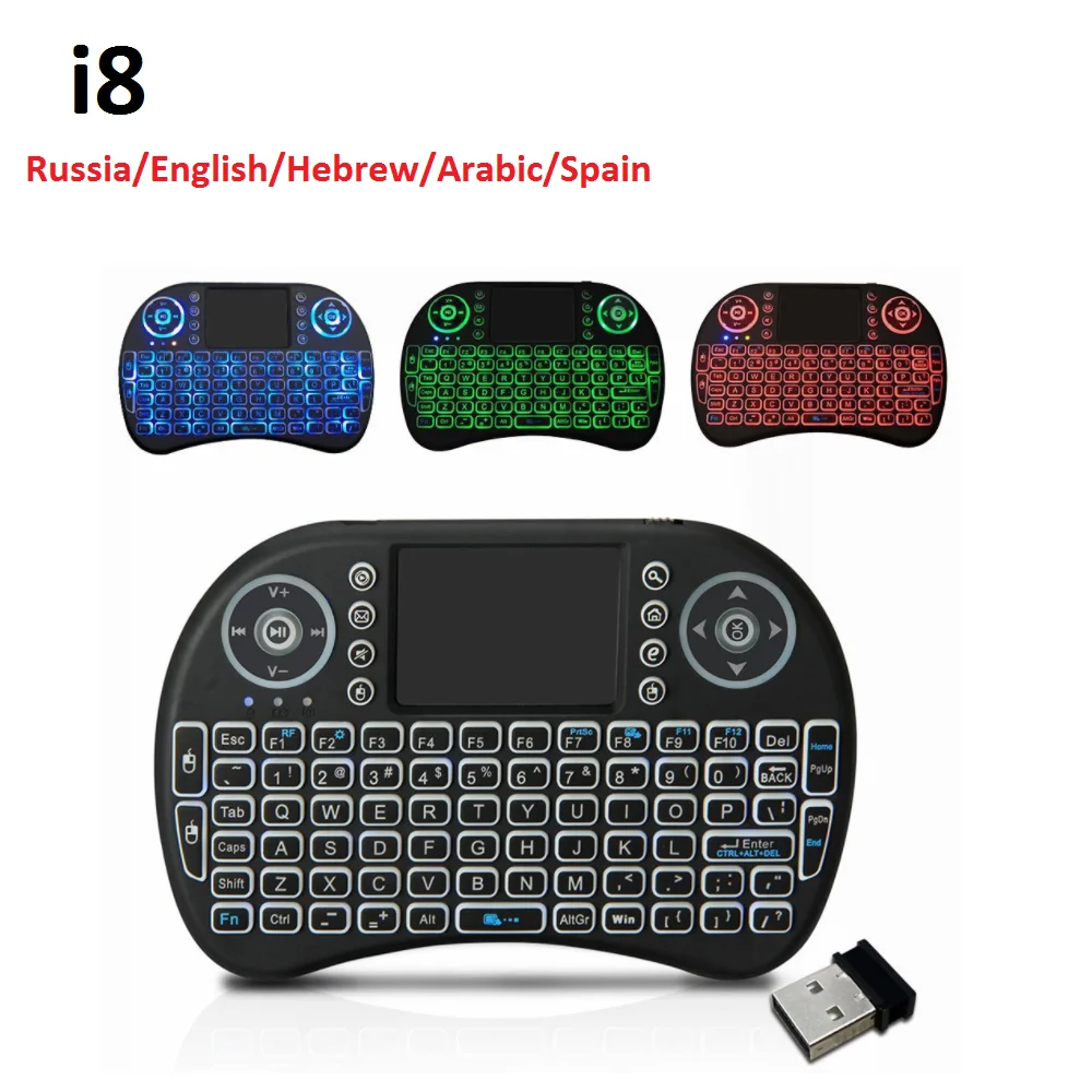 Беспроводная клавиатура с сенсорной панелью Android TV Box/ PC Air Mouse i8 2 4 ггц