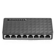 Мини LAN Ethernet POE сетевой настольный коммутатор 8 Порты и разъёмы 10/100 Мбит/с Fast концентратор сетевой коммутатор концентратор адаптер Высокая производительность