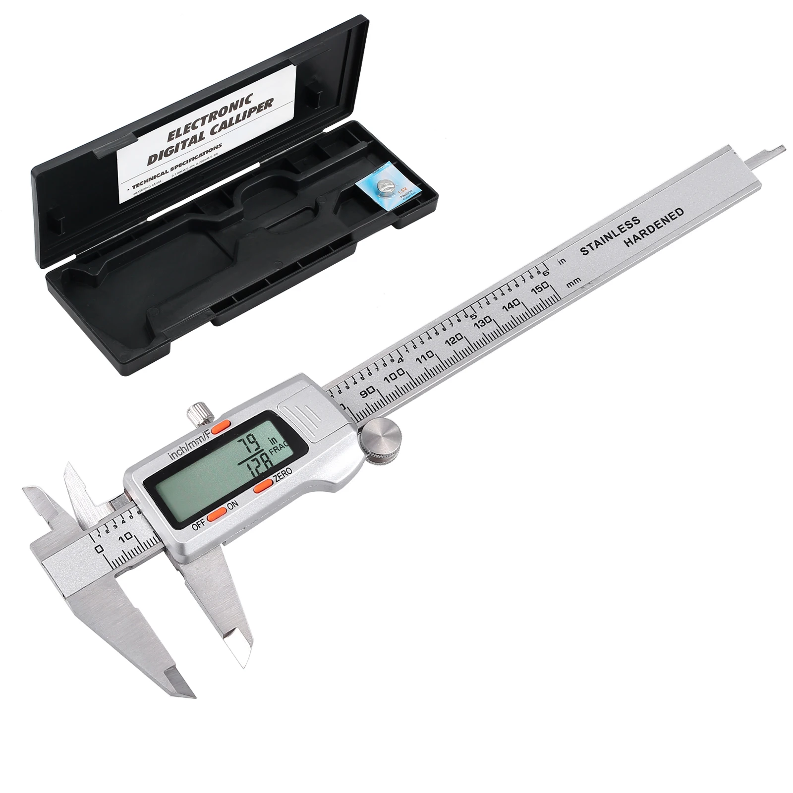 Test Digital Calipers ESYNIC Digital Vernier Caliper with 32 Feeler Gauge 150mm/6Inch Stainless