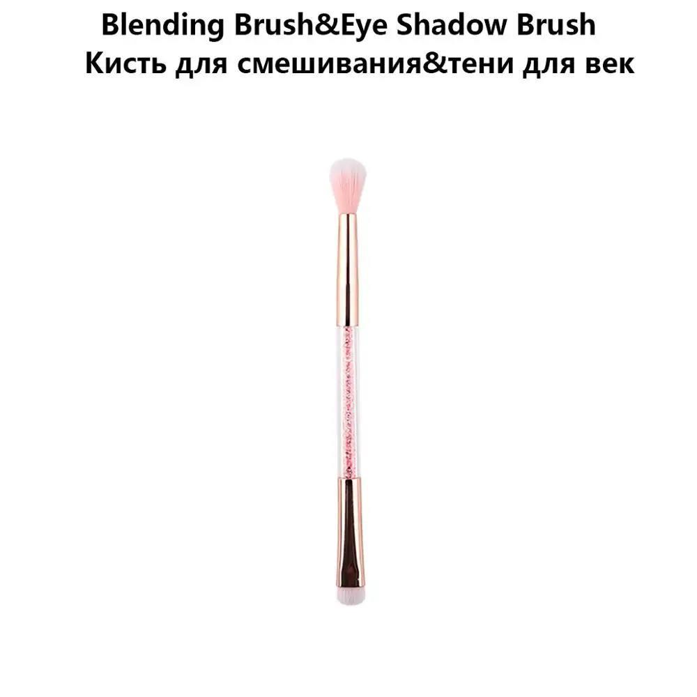 Бренд Zoreya розовые алмазные кисти для макияжа с двойной головкой мягкие синтетические волосы Кисть для макияжа Пудра Тени для век Инструменты для красоты - Handle Color: Brush 04