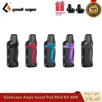 

Original Geekvape Aegis Boost Pod Kit Built-in 1500mah Battery with 3.7ml Vape Cartridge MTL DTL Vaping Kit Vs Aegis Solo