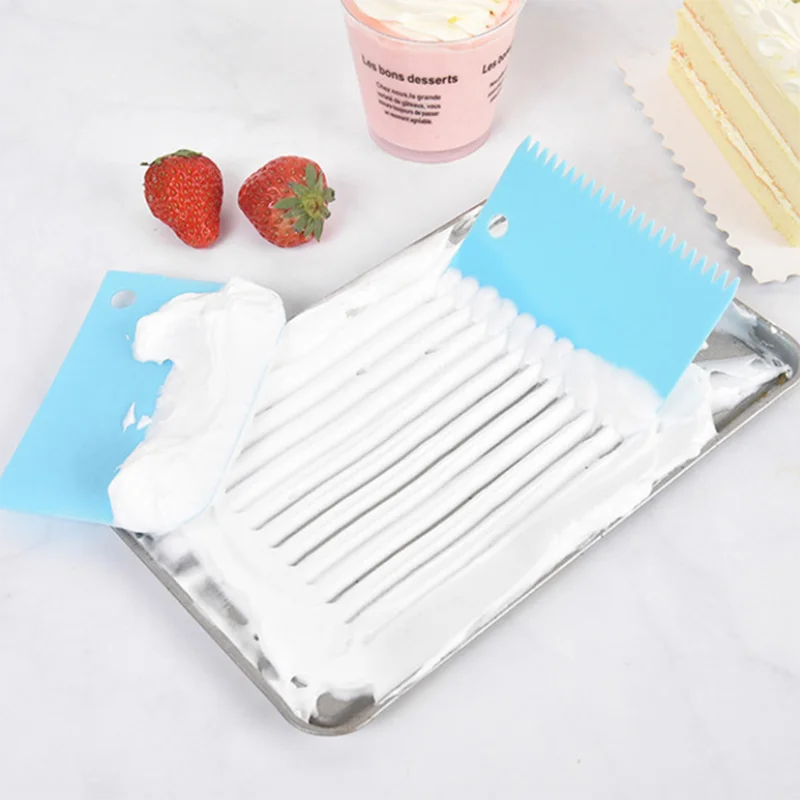 3 шт./лот скребок для тортов неровные зубья украшения краев набор кухонных резцов