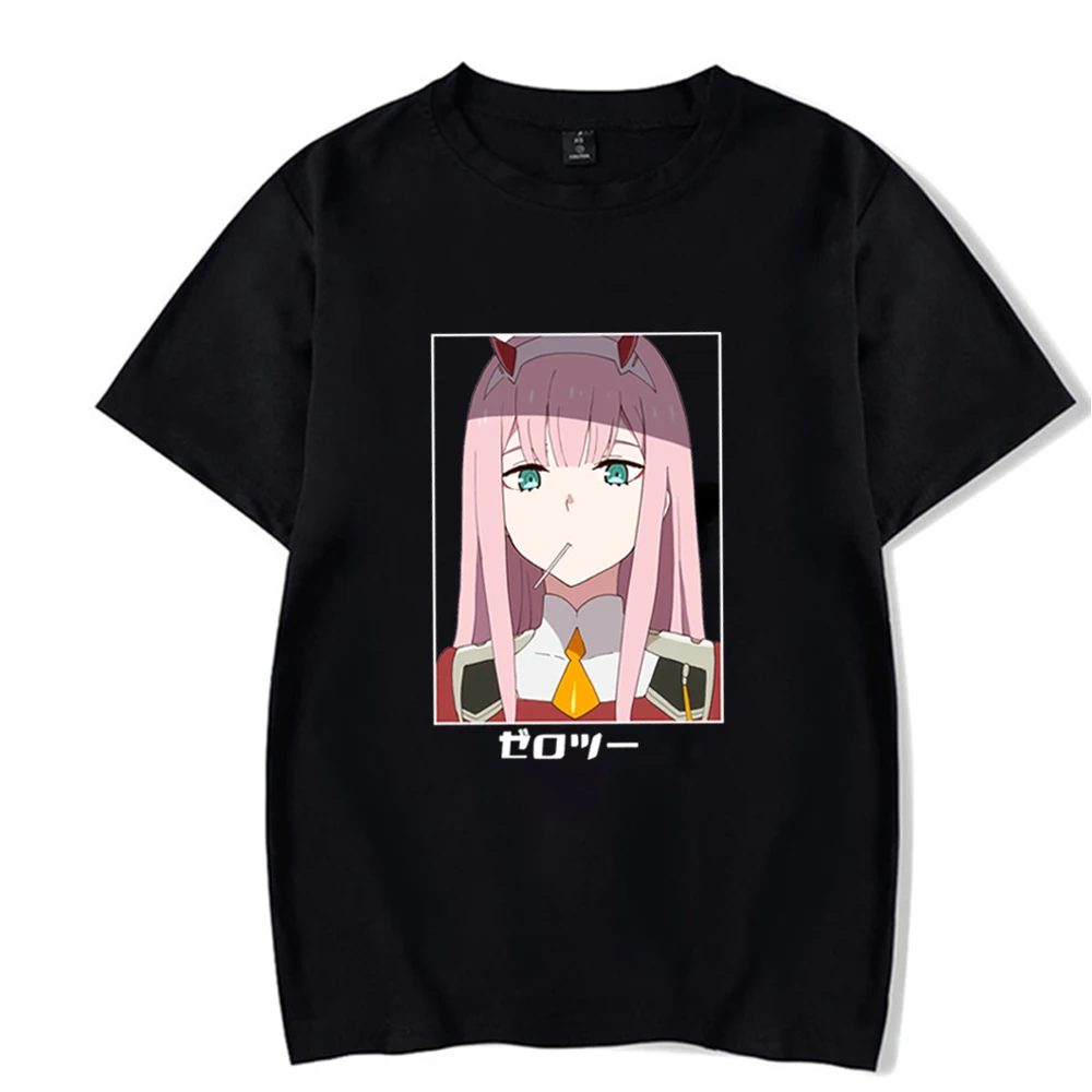 Футболка Darling in the Franxx с принтом для мужчин и женщин топ свободного покроя