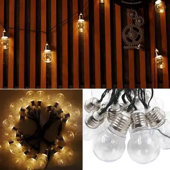 

600CM LED 20 Bulbs Lights String Christmas Decoration Holiday Lighting EU Plug