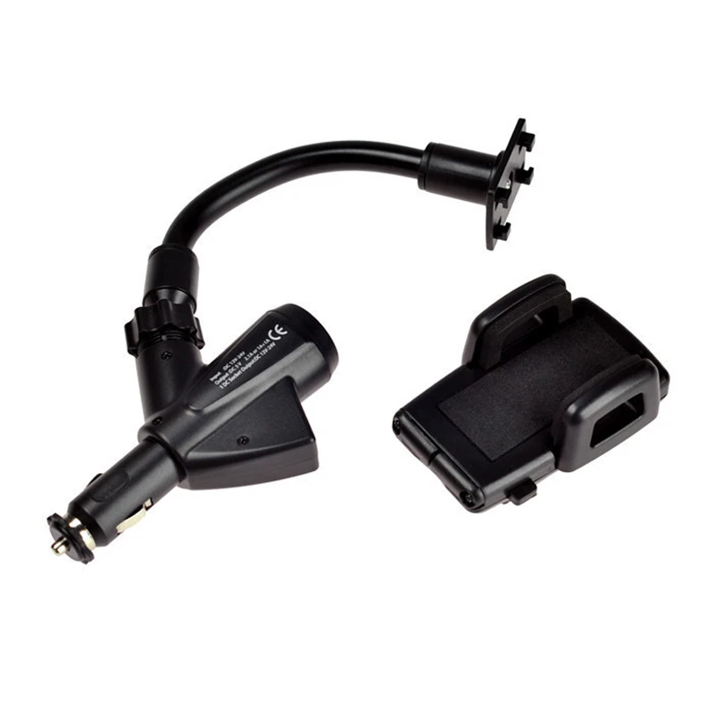 Двойной USB прикуриватель 2 Автомобильное зарядное устройство держатель телефона