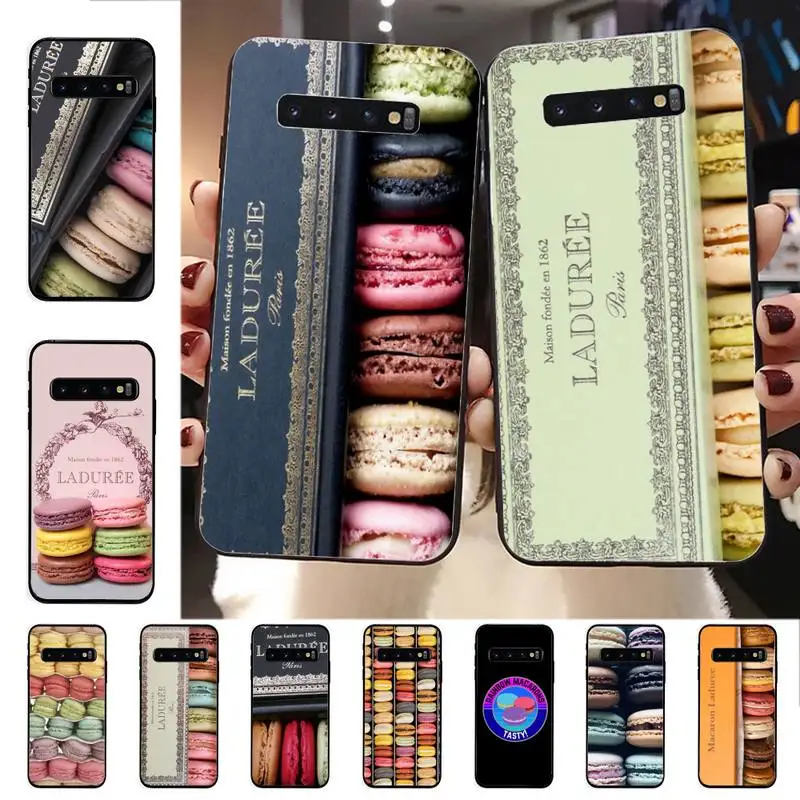 YNDFCNB Dessert ice cream Macaron Laduree Phone Case for Samsung S 4 6 7 5 8 9 10 20 plus lite edge S10 5G | Мобильные телефоны и