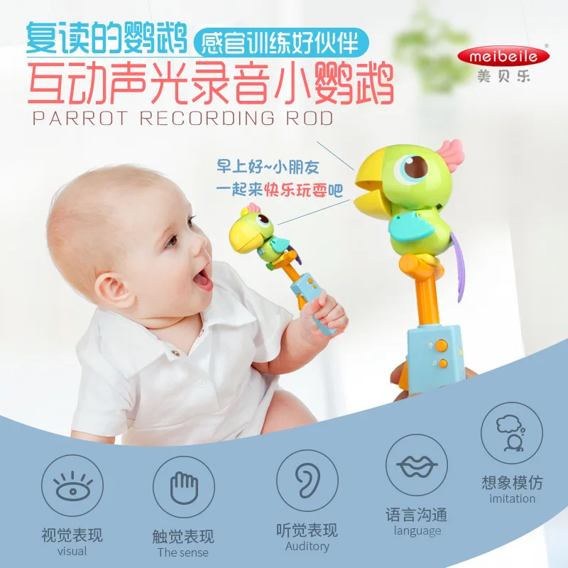 

Meibeile Sound And Light Recording Parrot Early Learning Machine 1-Year-Old Or above Baby Imitation Talking Interactive Educatio
