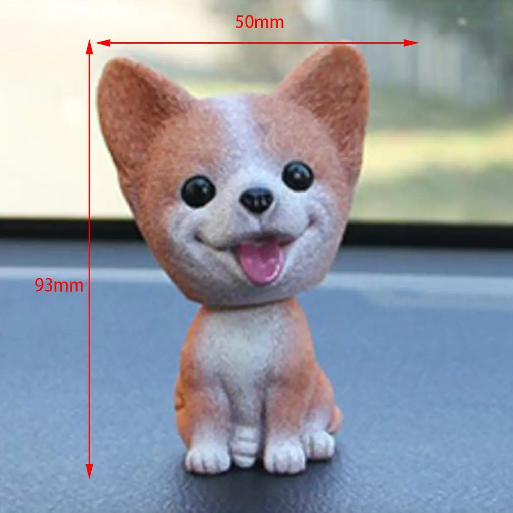 Милый Французский бульдог и Померанский автомобиль-Стайлинг качающаяся голова собака автомобиль орнамент смола Автомобильные украшения игрушки подарок