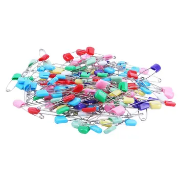 

Promotion! 145 Pcs Plastic Locking Cloth Nappy Diaper Safety Pins Assorted Color