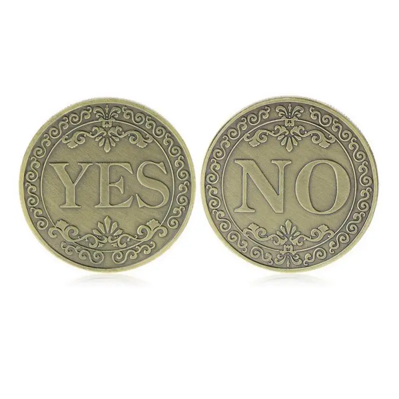 YES NO Coin Letter Ornaments Collection Arts Gifts Souvenir Commemorative Enthusiasts Challenge Home Decor Crafts | Дом и сад