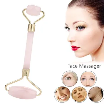 

Cute Jade Massager Anti Wrinkle Anti-Aging Women Pink Face-Lifting Facial Body Roller Facelift Tool Drop ship face massager