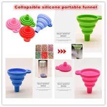 Мини Складная силиконовая переносная Воронка алмазные аксессуары для рисования шарик контейнер Алмазная вышивка Экологическая защита