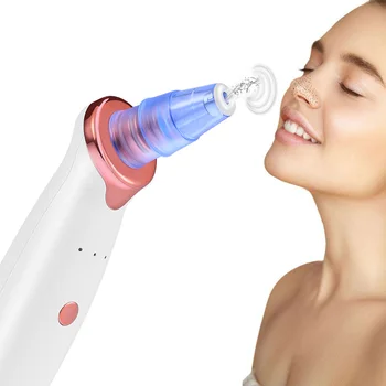 

Facial Pore Nose Blackhead Vacuum Suction Machine Blackhead Remover Peeling Pore Cleansing Face Skin Deeply Cleaner (Crystal Whi