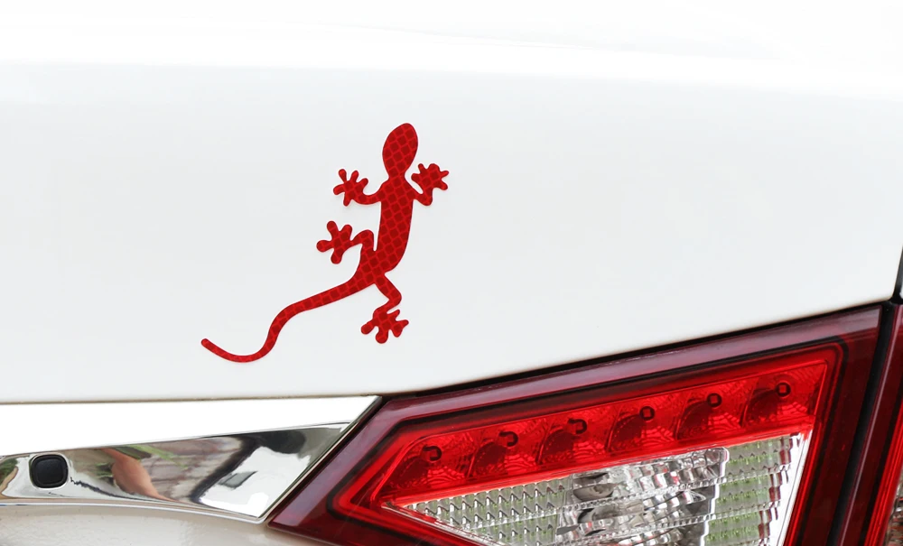 Предупреждение ющий знак безопасности автомобиля Gecko светоотражающие полосы стикер для hyundai Creta I10 I20 Tucson Elantra Santa Fe Solaris, Creta Veloster