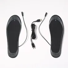 Cuttable USB Electric Heating Insoles Washable , Charging, Foot Warmers for Men and Women