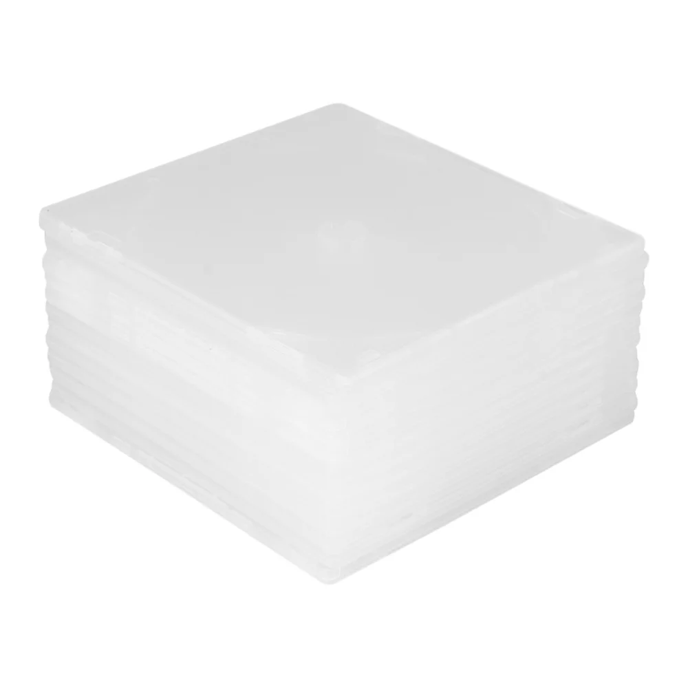 25 Pcs Ultrathin DVD Case Transparent CD Package Portable CD Storage Box for Home Cinema