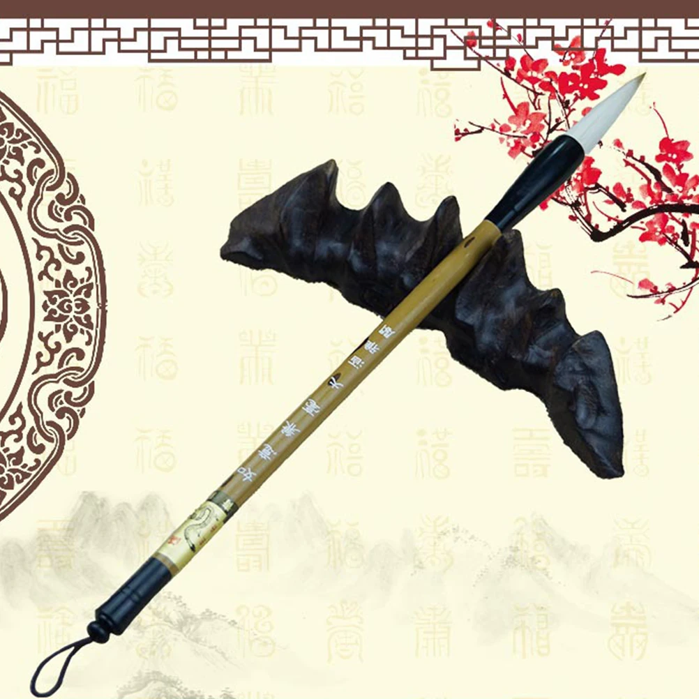 3Pcs Sumi Painting Brush Excellent Wolf Hair Caligraphy Chinese Brush Japanese Chinese Brush Calligraphy Brush Pen Set (Size
