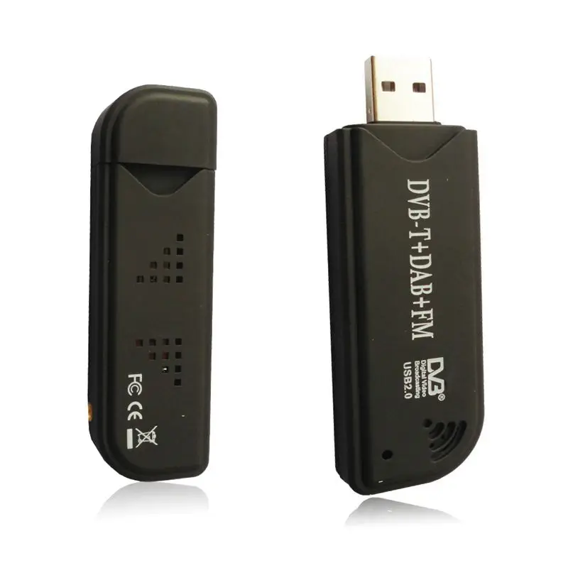 Акция-USB2.0 DAB FM DVB-T RTL2832U R820T2 SDR RTL-SDR Dongle Stick цифровой ТВ-тюнер, приемник ИК-пульт с антенной