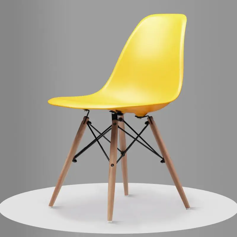 Скандинавский обеденный стол и стулья, современный минималистичный креативный компьютерный офисный стул, повседневный домашний пластиковый кофейный стул - Цвет: Style 5