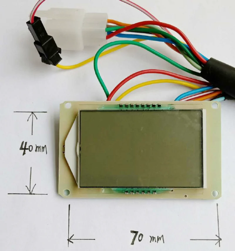 LCD display multifunction Electric bicycle 48v60v72v watch core display electric motorcycle voltmeter speedometer