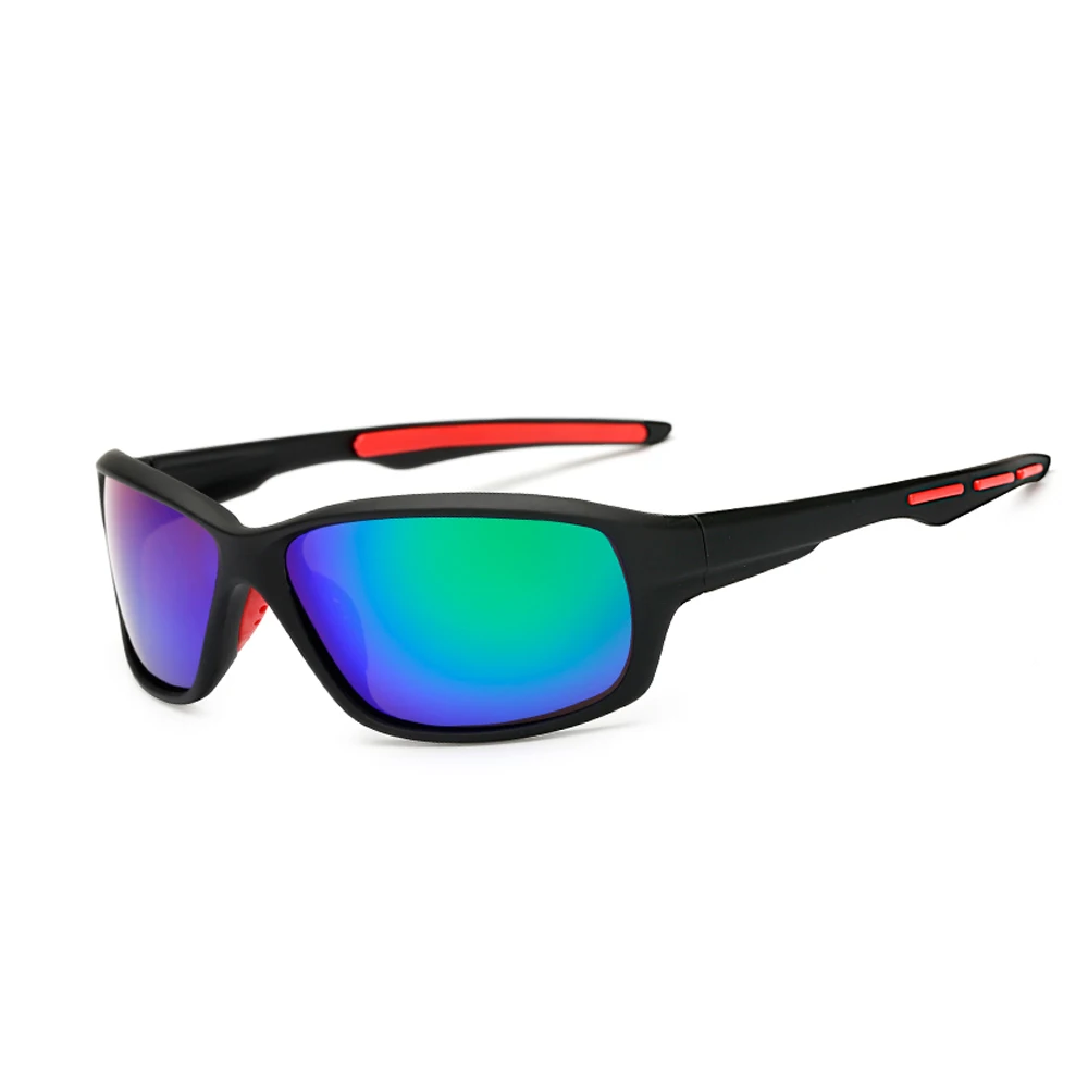 C07 BlackRed Green AIELBRO поляризационные солнцезащитные очки для мужчин и женщин, для рыбалки, пеших прогулок, горного велосипеда, спортивные очки для езды на велосипеде, солнцезащитные очки UV400 - Цвет: C07 BlackRed Green