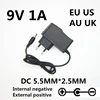 AC 100-240V DC 9V 0.5A 1A 2A Electric Guitar Stompbox Power Supply Adapter charger 9 V Volt For Guitar Parts Effect Pedal Board ► Photo 2/4