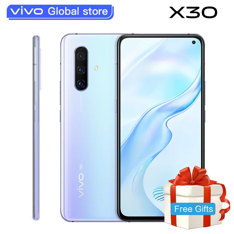 

Original vivo X30 5G Smartphone 8GB 256GB Exynos 980 Celular 4350mAh 33W Fast Charging 32.0MP+64.0MP Camera Android Cell Phones