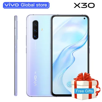 Перейти на Алиэкспресс и купить Оригинальный vivo X30 5g смартфон 8 Гб 256 Exynos 980 Celular 4350 мА/ч, 33 Вт быстрой зарядки 32.0MP + 64.0MP Камера Android Сотовые телефоны
