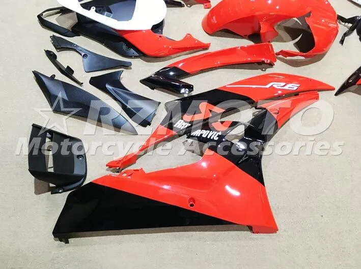 4 подарки Новые ABS полные комплекты обтекателей для YAMAHA YZF-R6 2006 2007 Обтекатели набор YZF R6 06 07 литье под заказ красный черный
