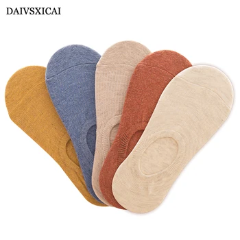 

5Pair/lot=10pieces Summer Solid Color Ladies Invisible Socks Non-Slip Casual Socks Female Fashion Cotton Socks Short Woman