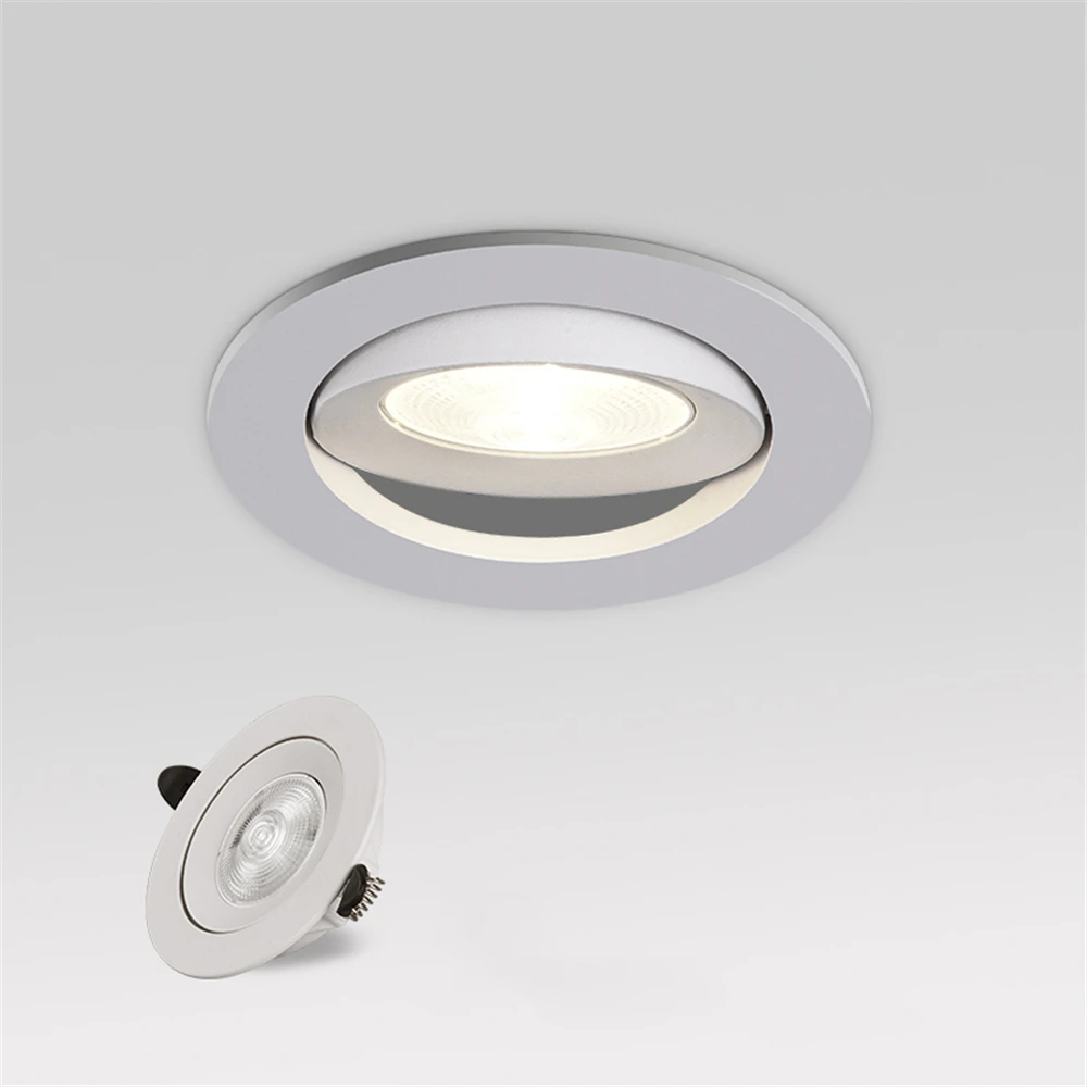 

Spotlight Embedded 5W 7W 12W LED Indoor Ceiling Light Modern Bedroom Living Room Downlight Adjustable Angle Lighting Spotlight