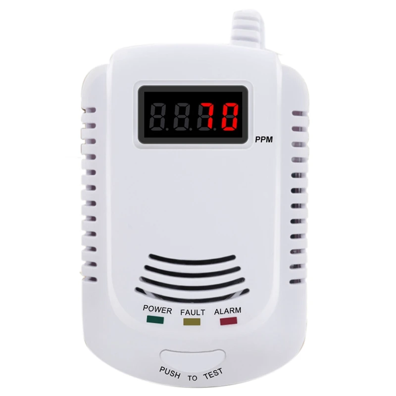 Home Standalone Combustible Gas Detector LPG LNG Coal Natural Leak Alarm Sensor Voice Warning EU Plug | Инструменты