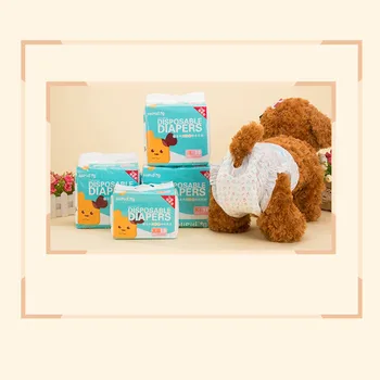 

10PCS/Pack Pets Dog Physiology Trouser Pad Disposable Menstruation Sanitary Trousers Dog Non-Wet Pants Paper Diapers