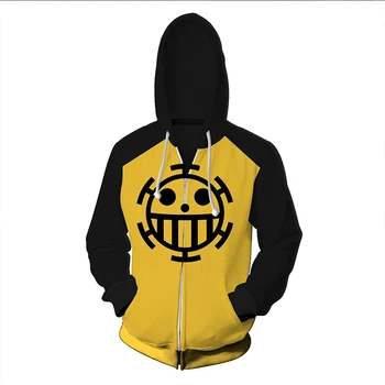 

Anime Hoodie One Piece 3D mens Hoodies male Sweatshirts Trafalgar Law Luffy Hoodie men sudadera hombre men's hoodie Clothing