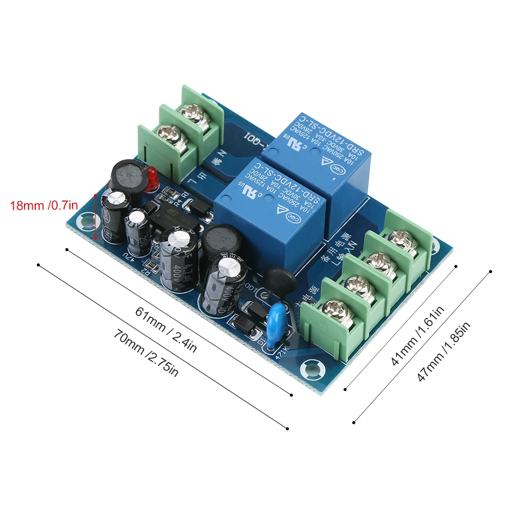 AC 85-240V 110V 220V 230V 10A двойной блок питания автоматический контроллер переключения модуль для аварийного переключатель аккумулятора