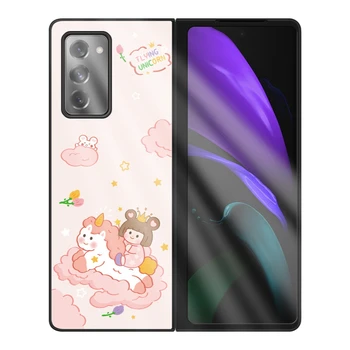 

Samsung fold2 folding case Galaxy Z fold2 protective case sm-f9160 glass case 5g
