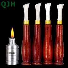 QJH высококачественный профессиональный инструмент «сделай сам» для прессования краев кожи, инструмент ручной работы из нержавеющей стали, инструменты для создания краев и царапин QJH высококачественный профессиональный инструмент «сделай сам» для прессования краев кожи, инструмент ручной работы из нержавеющей стали, инструменты для создания краев и царапин