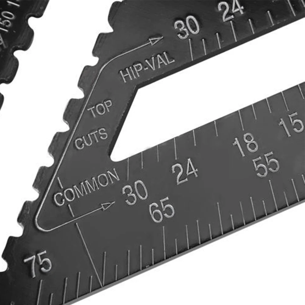 

12 inch Measurement Tool Metric Aluminum Alloy Triangle Protractor Woodworking 30cm Quick Read Square Layout Gauge