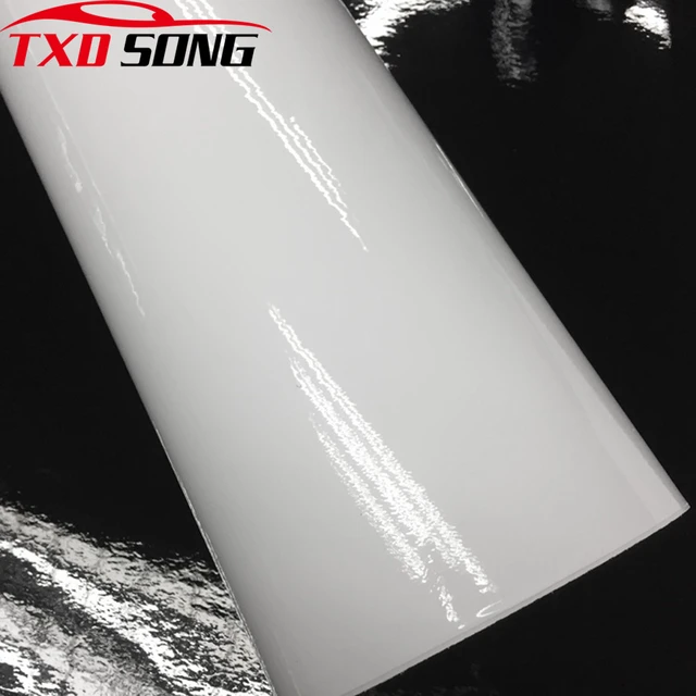 10x150/200/300/500cm White Gloss Car Wrap Vinyl Roll With Air Release  Adhesive Computer Car Sticker Wrapping - Car Stickers - AliExpress