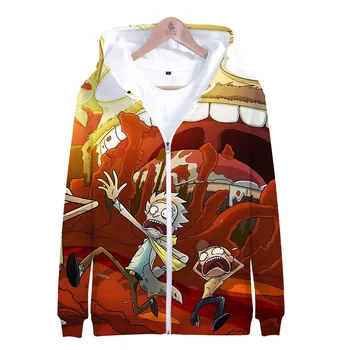 

3D Rick and Morty hoodies men/women 3d printed long sleeve zipper hoodie sweatshirt harajuku streetwear Jacket clothes