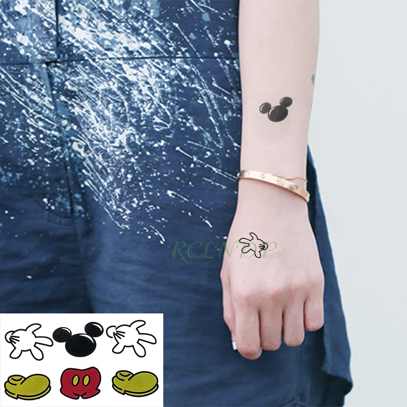 Водостойкая временная татуировка наклейка грудь милый Кот Китти тату наклейка s флэш-тату поддельные татуировки для девочек, женщин, детей - Цвет: Красный
