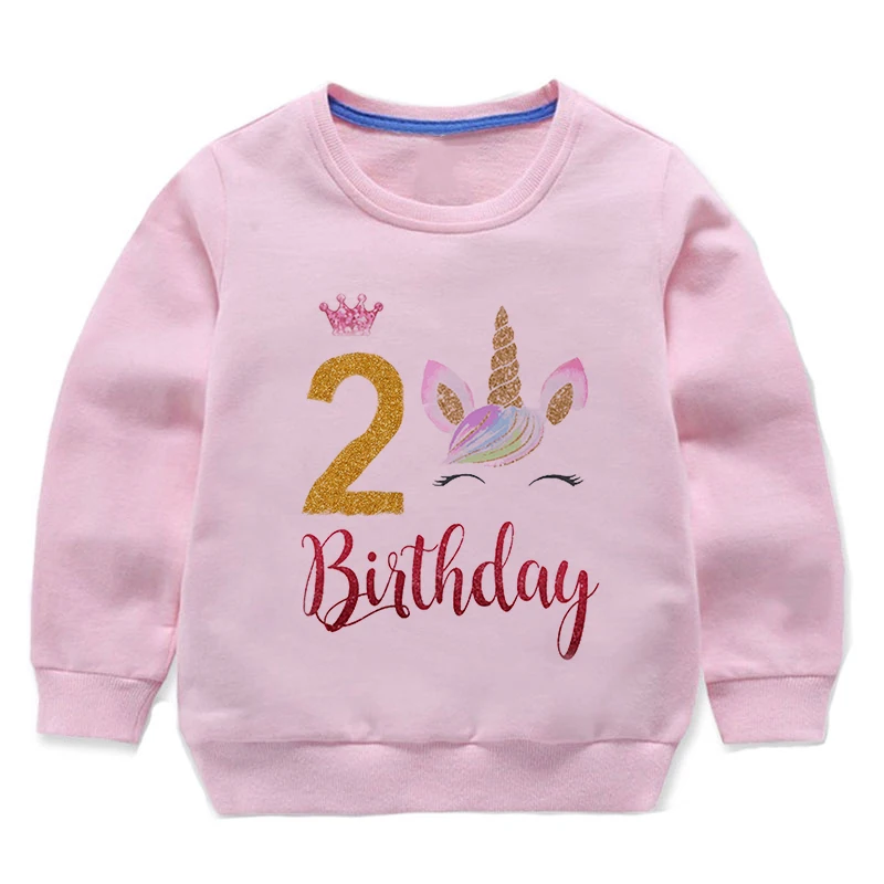 Birthday Unicorn Sweatshirts