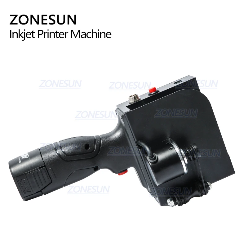 Ручной Интеллектуальный струйный принтер ZONESUN с сенсорным экраном QR USB 360